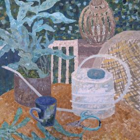 Painting, Glimmer of the Garden: The Beauty of the Moment in a Thousand Points, Daria Habich
