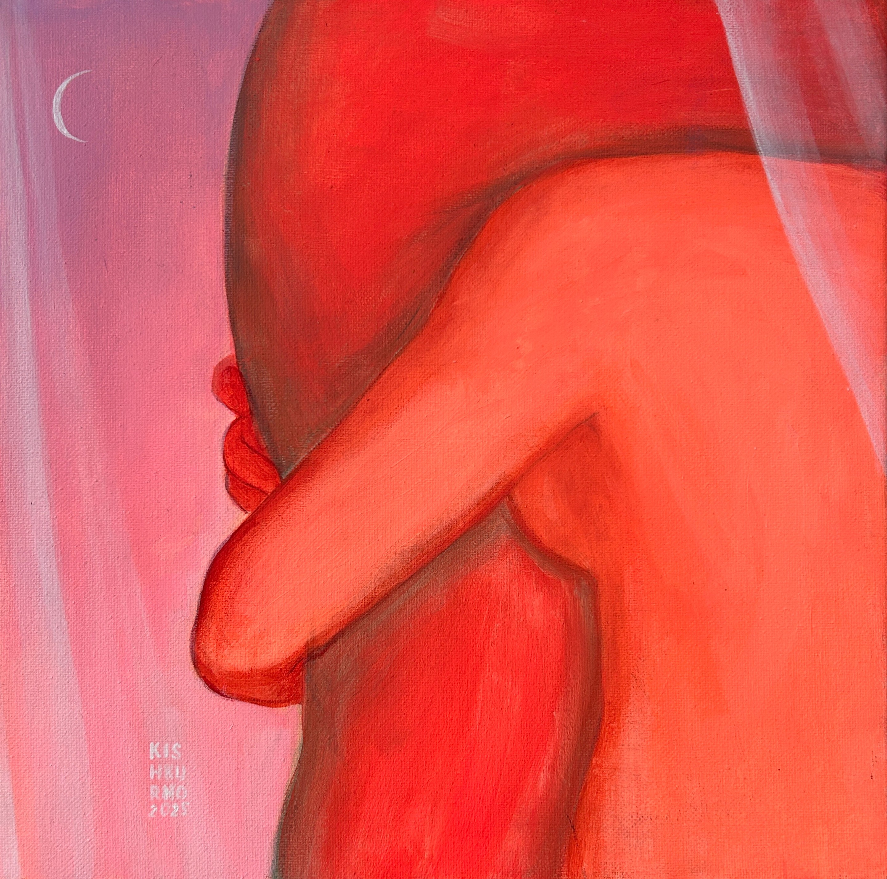 Olena Kishkurno, The birth of the new Moon Olena Kishkurno, The birth of the new Moon