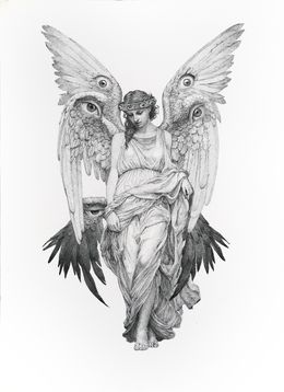 Fine Art Drawings, Seraph, Iana Cherepansky