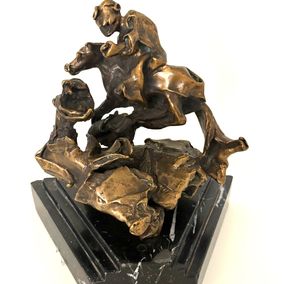 Sculpture, Cavalier et Dragon, Salvador Dali