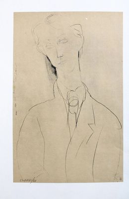 Painting, Portrait de Bernouard, Amedeo Modigliani