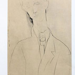 Peinture, Portrait de Bernouard, Amedeo Modigliani
