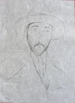 Print, Portrait de Zborowski, Amedeo Modigliani