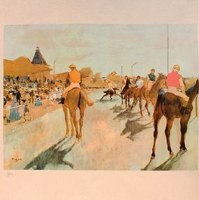 Print, Aux courses, devant les tribunes, Edgar Degas
