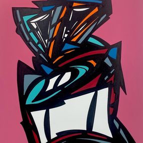 Painting, Fond rose, Did Dontzoff