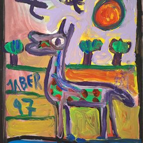Painting, Sans titre, Jaber Al Mahjoub
