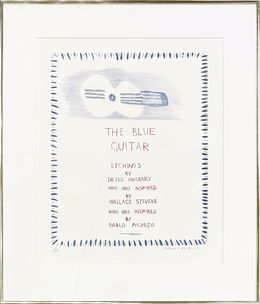Drucke, Title Page (from the Blue Guitar portfolio), David Hockney