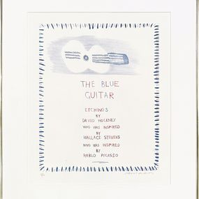 Drucke, Title Page (from the Blue Guitar portfolio), David Hockney
