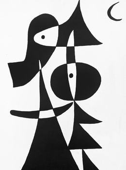 Gemälde, Cuerpo Escueto luna, Enrique Pichardo