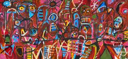 Painting, Improvisación 2 Serie Casa Ennea, Enrique Pichardo
