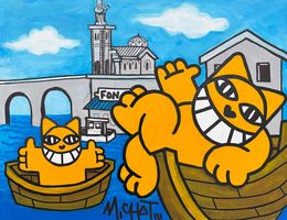 Gemälde, Promenade en Barque, M.Chat