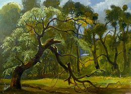 Painting, Broken Tree, Oleg Litvinov