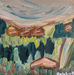 Painting, Nature hides home, Natalya Mougenot