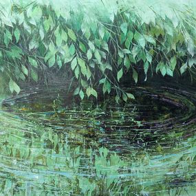 Peinture, Oasis de verdure, Nadine Pillon