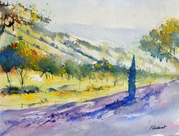 Peinture, In Tuscany  - watercolor, Pol Ledent