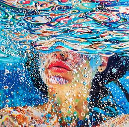 Gemälde, Woman under water, Irina Bast
