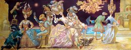 Painting, Ladies and Gentlemen of the 18th Century, Daniil Litvinov