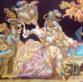 Gemälde, Ladies and Gentlemen of the 18th Century, Daniil Litvinov