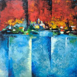 Gemälde, Fiery Village, Arto Mkrtchyan