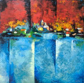 Gemälde, Fiery Village, Arto Mkrtchyan