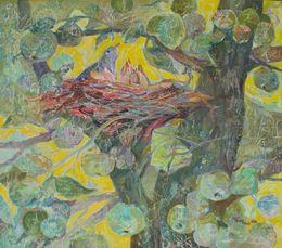 Gemälde, Green Apples. Series Vibrations of the Earth, Mariia Voronchak