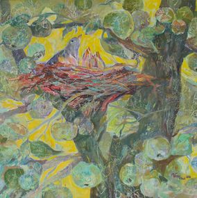 Gemälde, Green Apples. Series Vibrations of the Earth, Mariia Voronchak