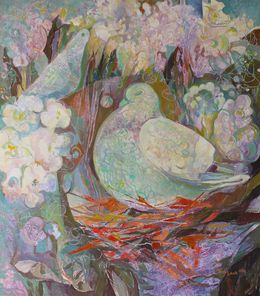 Gemälde, Dove’s Dream. Series Vibrations of the Earth, Mariia Voronchak