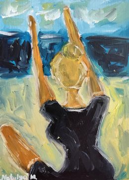 Painting, Joy on the beach, Natalya Mougenot