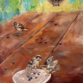 Painting, After a picnic. Canvas 2., Natalia Korneeva (Natiko)