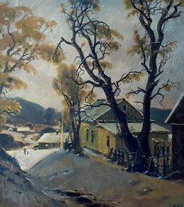 Painting, Winter Twilight, Oleg Litvinov