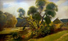 Painting, Mainly cloudy, Oleg Litvinov