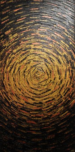 Painting, Éclat fragmenté doré, Jonathan Pradillon