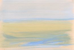 Gemälde, Fouras n°7 (mer, sable, plage, marée basse, abstrait), Sabine Eichler