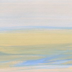 Painting, Fouras n°7  (mer, sable, plage, marée basse, abstrait), Sabine Eichler