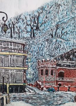 Fine Art Drawings, Snowy Borjomi, Dimitri Turnava