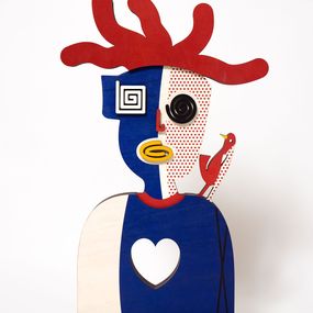 Sculpture, Red Punk, Zion Ezri