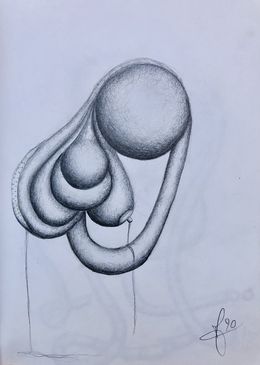 Fine Art Drawings, Numéro 12 - série des ronds et des ombres, Olivia Moélo