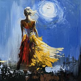 Painting, Moonlit Solitude, Vahe Bagumyan