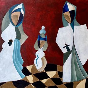 Painting, Queen Mother, Queen Daughter and Granddaughter, Sofia Panoramenko