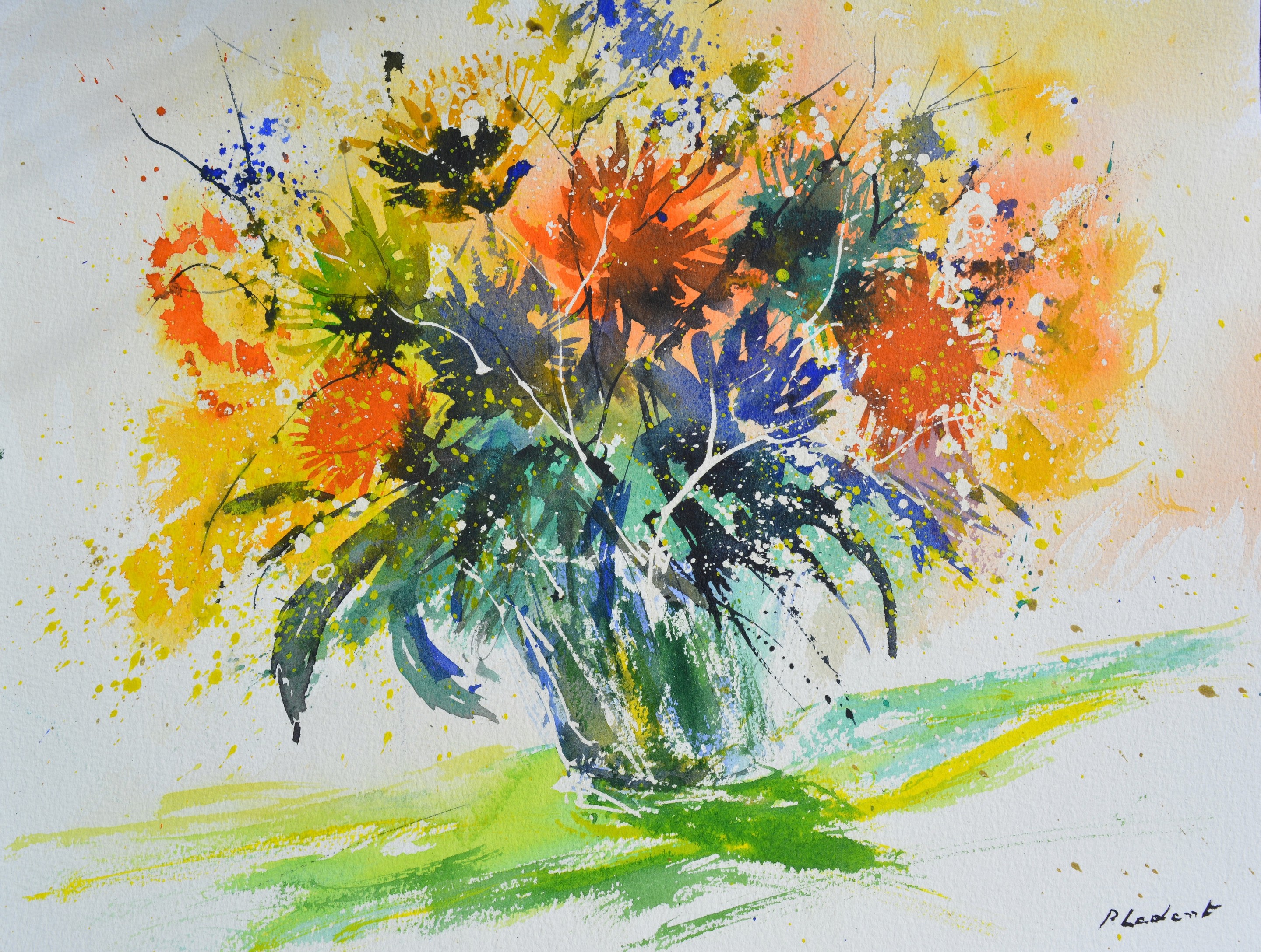 Pol Ledent, Still life watercolor Pol Ledent, Still life watercolor
