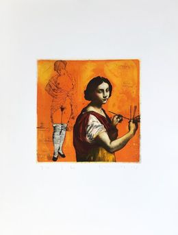 Édition, Allegoria della Pittura, gravure originale, Kurt Mair