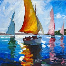 Painting, Orange Hues, Daniel Murgatroyd