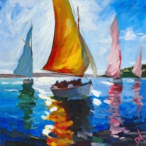 Painting, Orange Hues, Daniel Murgatroyd