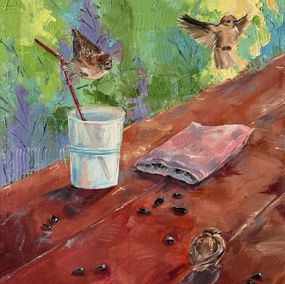 Gemälde, After a picnic. Canvas 1, Natalia Korneeva (Natiko)