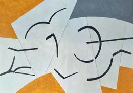 Painting, Défilé des signes, Hervé Dupuis