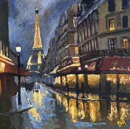 Peinture, Paris, la nuit, Daniel Murgatroyd
