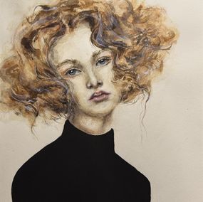 Dessin, She is like that 3. Series For passport, Margarita Zipman