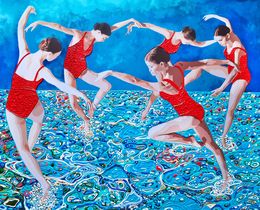 Gemälde, Dance on the water, Irina Bast