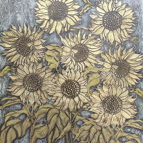 Gemälde, Majestic Sunflowers, Hasmik Mamikonyan