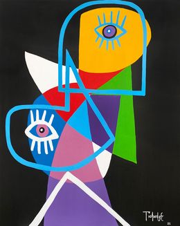 Gemälde, Retrato en Fondo Negro, Enrique Pichardo